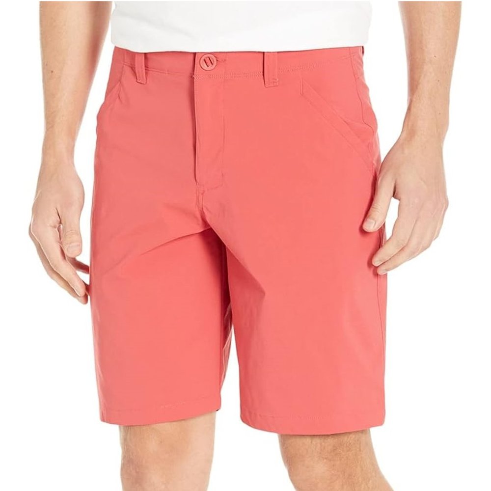 Under Armour UA Storm Fish Hunter Short 10" Inseam Water Repelent Red Mens Sz 40